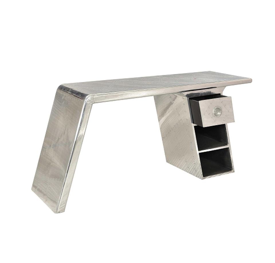 Luxury Aluminium Aviator Study Table