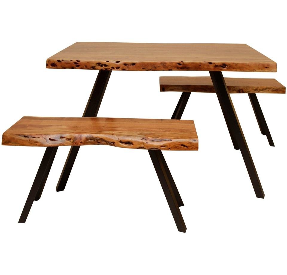 Antique Natural Live Edge Log Wood Coffee Table - Image 6