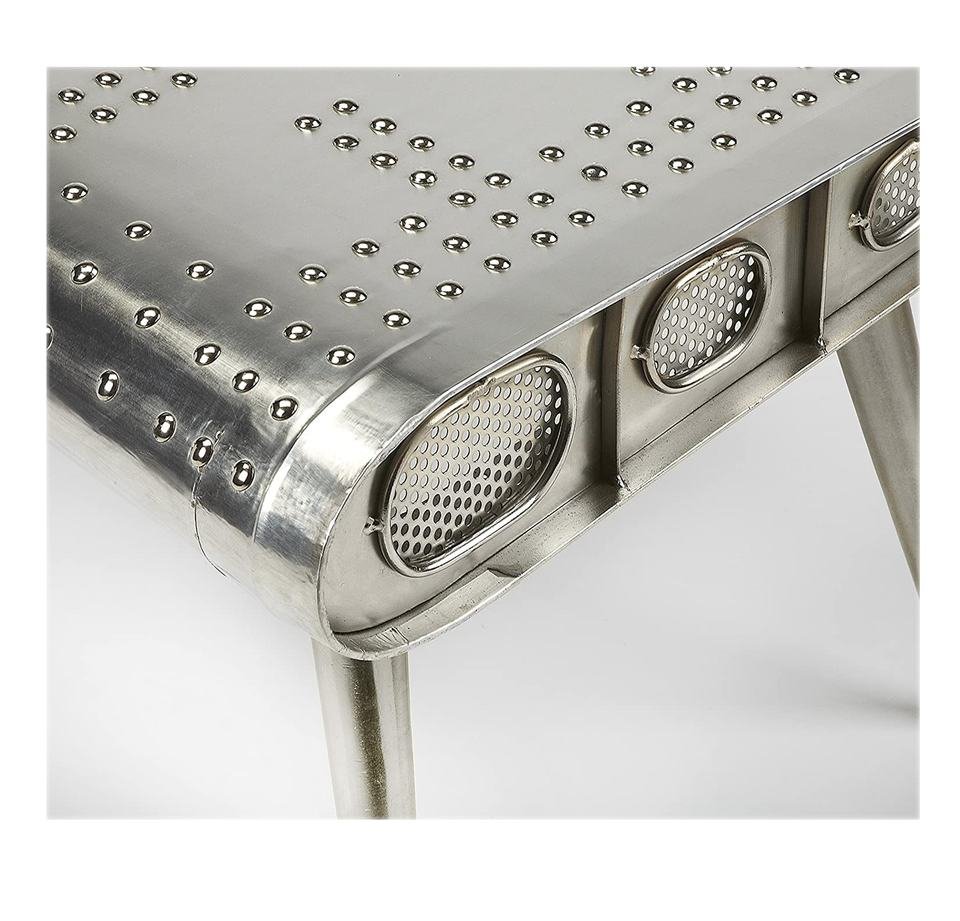 High End Furniture Luxury Style Aluminium Midway Aviator Living Room Coffee Table Aircraft Design Tea Table - Image 3