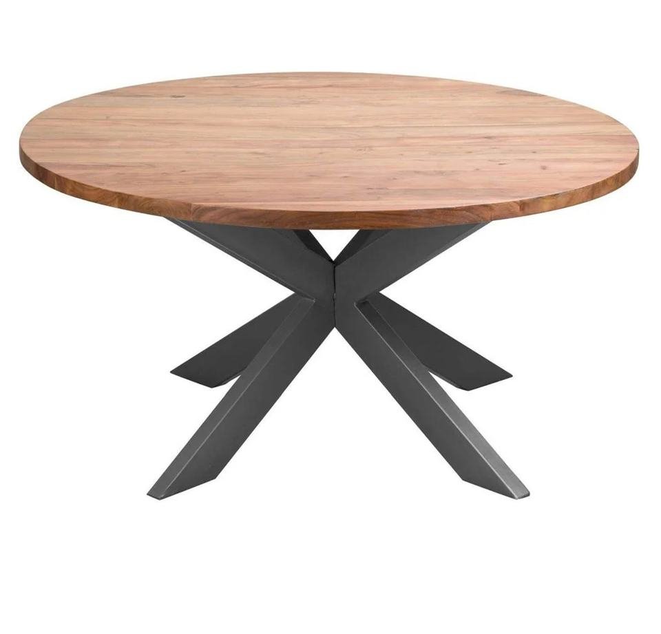 Modern Solid Acacia Live Edge Dining Table with Matching Bench - Image 5