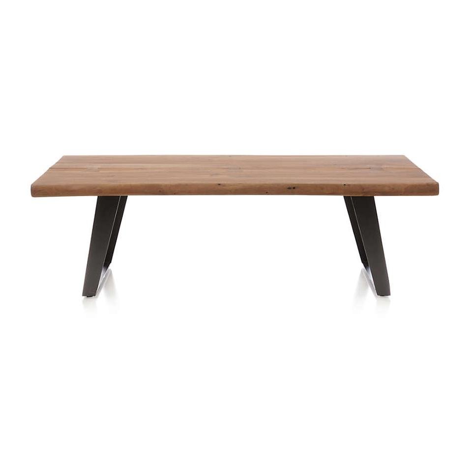 Modern Classic Live Edge Solid Wood Dining Table with Iron Legs - Image 5