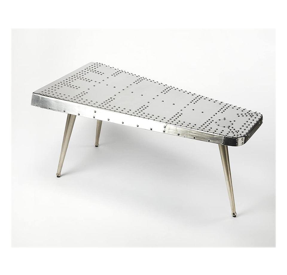 High End Furniture Luxury Style Aluminium Midway Aviator Living Room Coffee Table Aircraft Design Tea Table - Image 4
