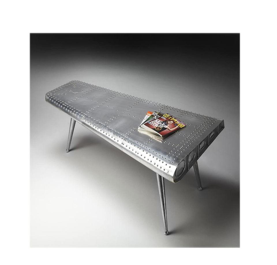 High End Furniture Luxury Style Aluminium Midway Aviator Living Room Coffee Table Aircraft Design Tea Table