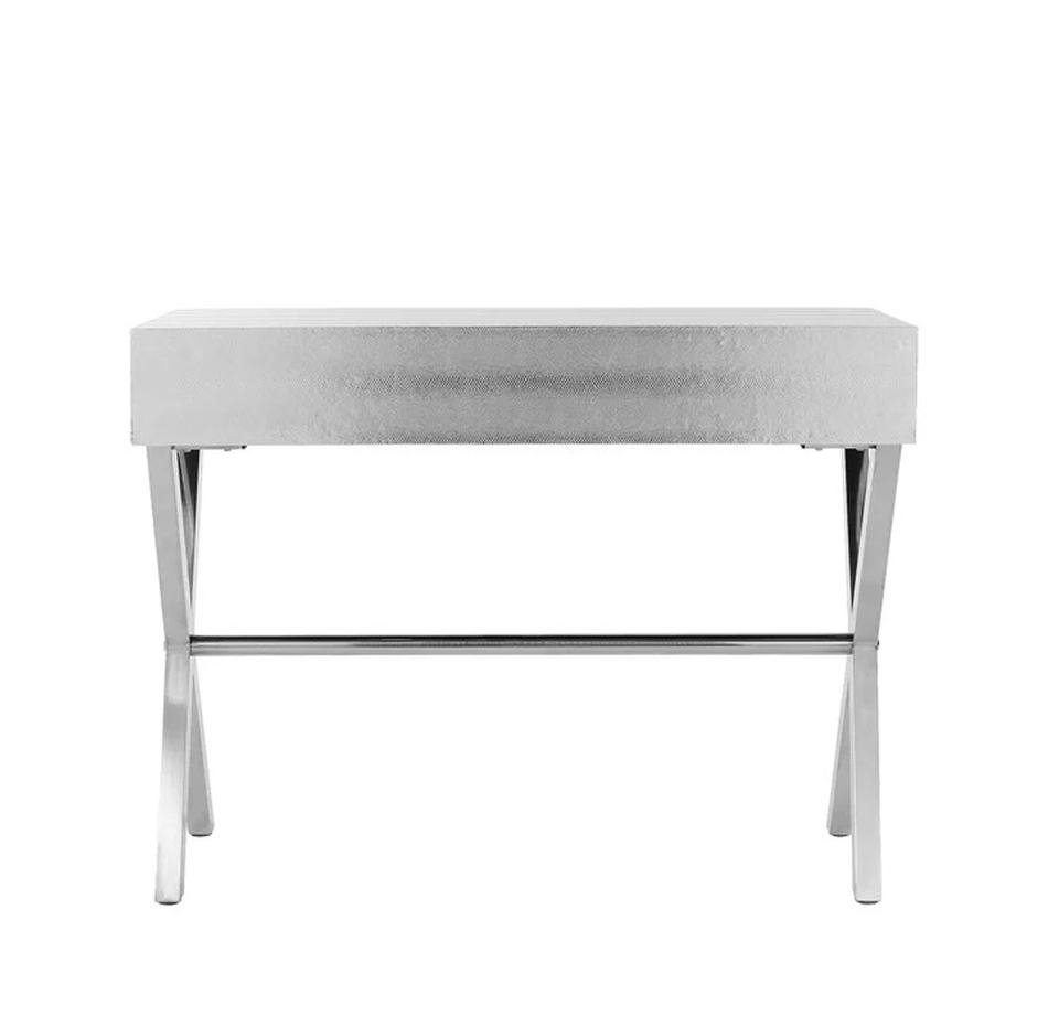 Industrial Aviator Aluminium Console Table with Drawers - Image 5