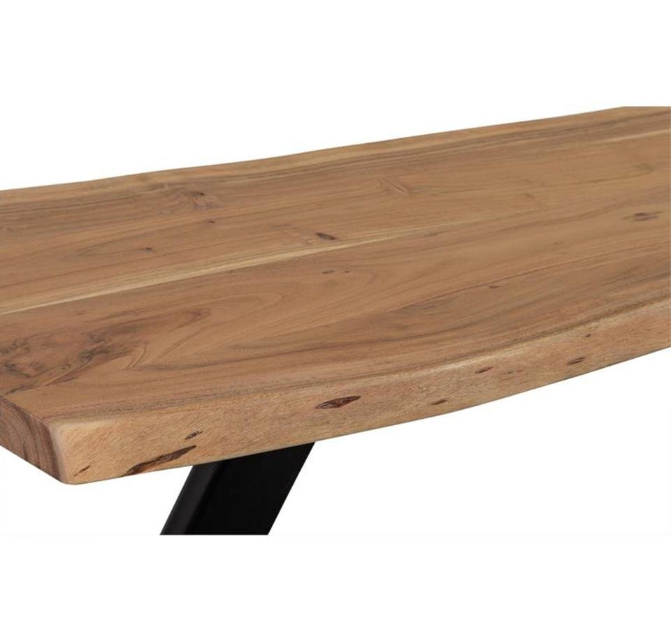 Luxury Classic Live Edge Solid Acacia Wood Console Table - Image 5