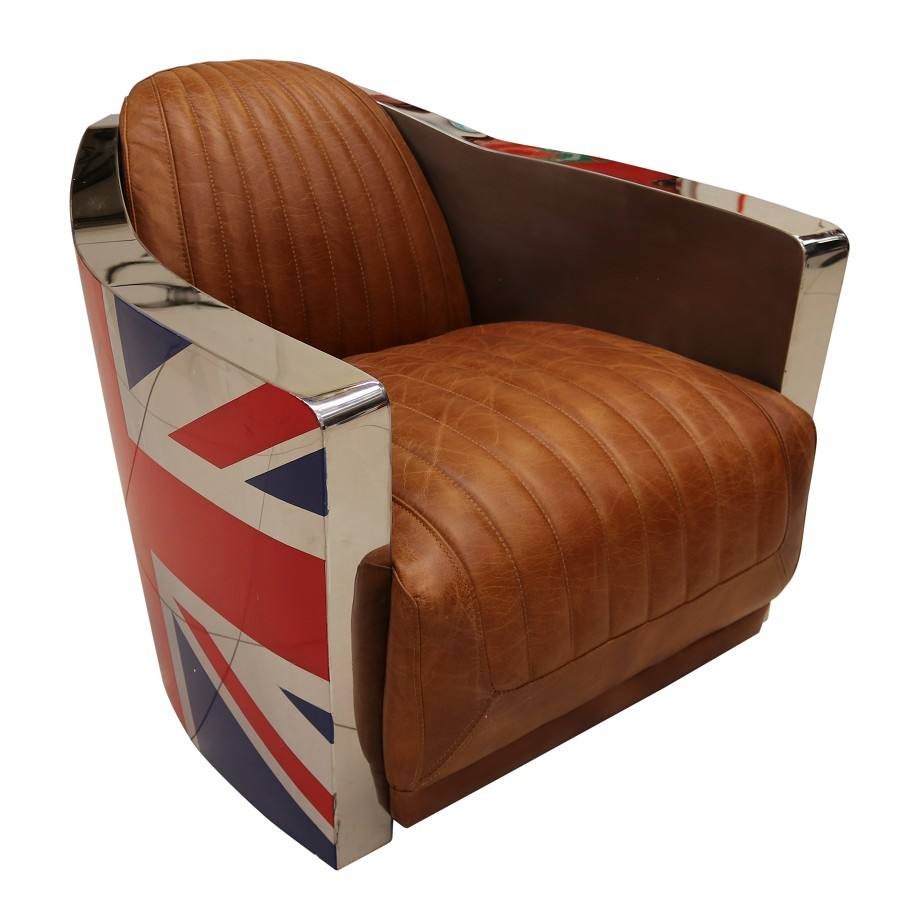 Luxury UK Flag Aviator Single Seater Sofa - Image 3