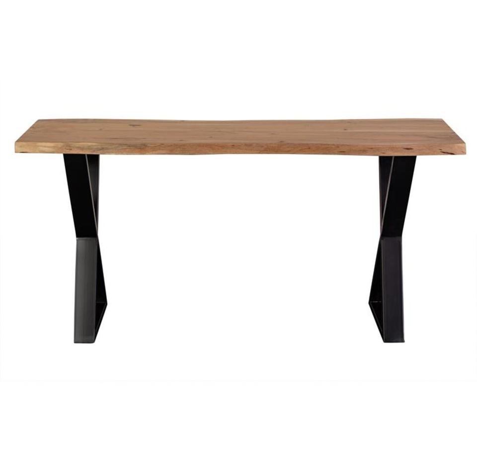 Luxury Classic Live Edge Solid Acacia Wood Console Table - Image 3