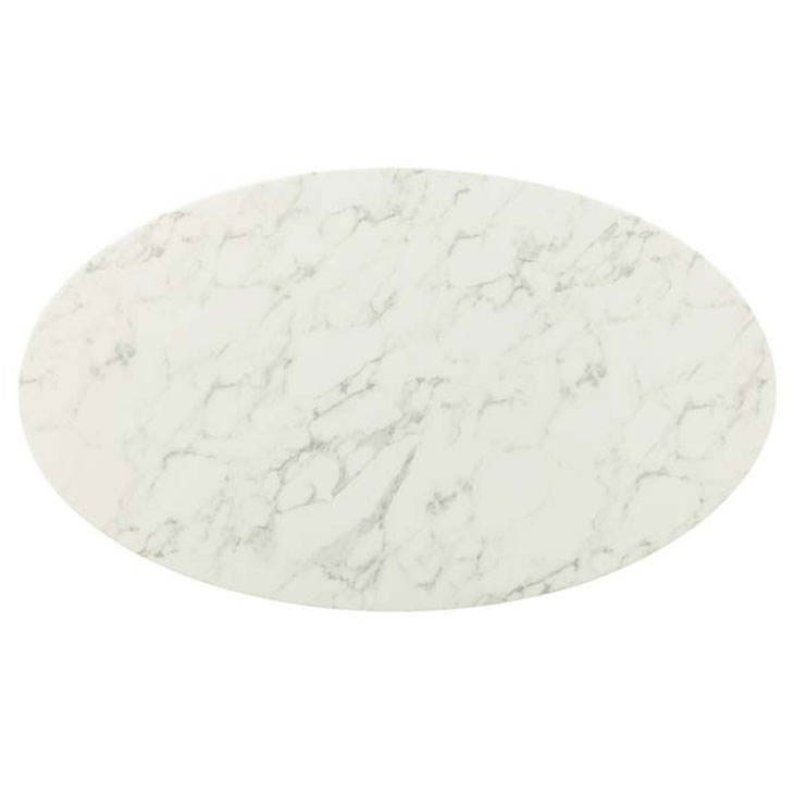 Luxury Furniture Design Modern Natural White Marble Top & Iron Base Dining Table for Dining Room Restaurant & Cafe Dining Table - Image 3