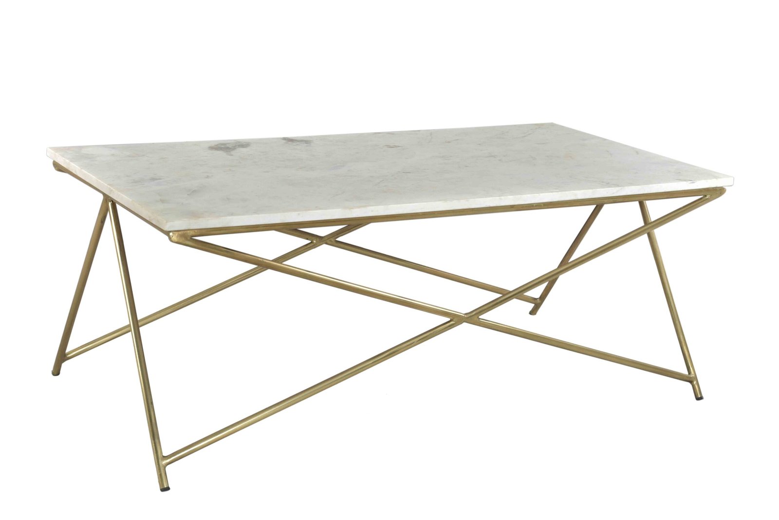 UTB8B51cirPJXKJkSafSq6yqUXXan.jpg Industrial Marble Top Coffee Table with Iron Base - Image 1